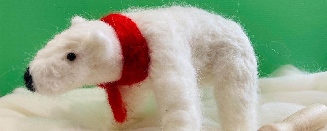 Polar Bear Needle Felting Workshop (1-Day Workshop)