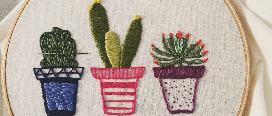 embriodered plants