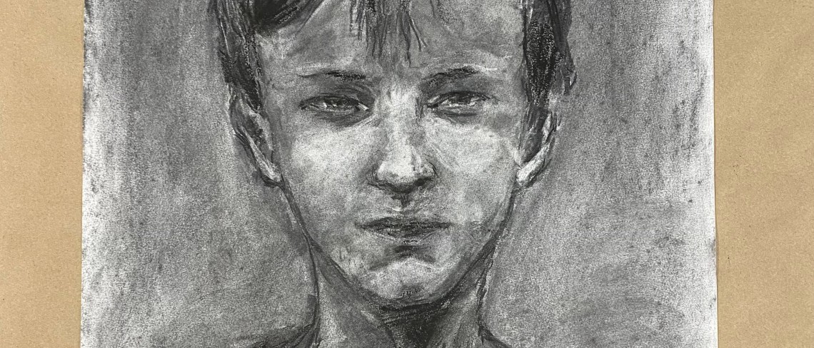 adult drawing face