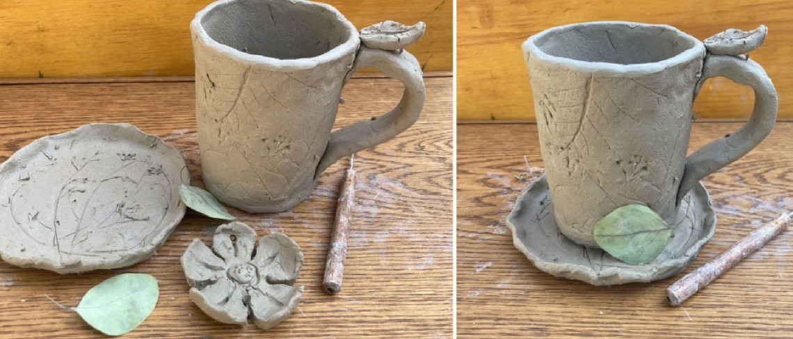 Ceramic greenware mug