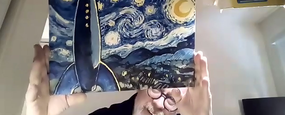 parks older adult starry night